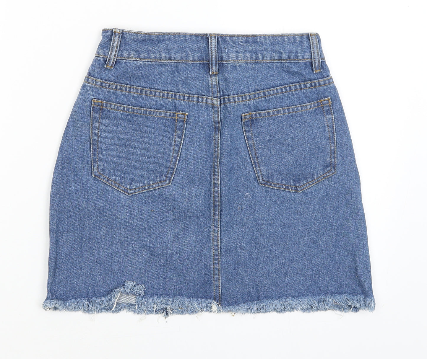 Boohoo Womens Blue   Mini Skirt Size 8