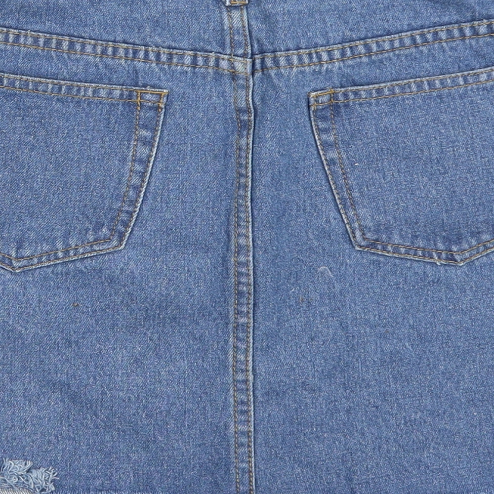 Boohoo Womens Blue   Mini Skirt Size 8