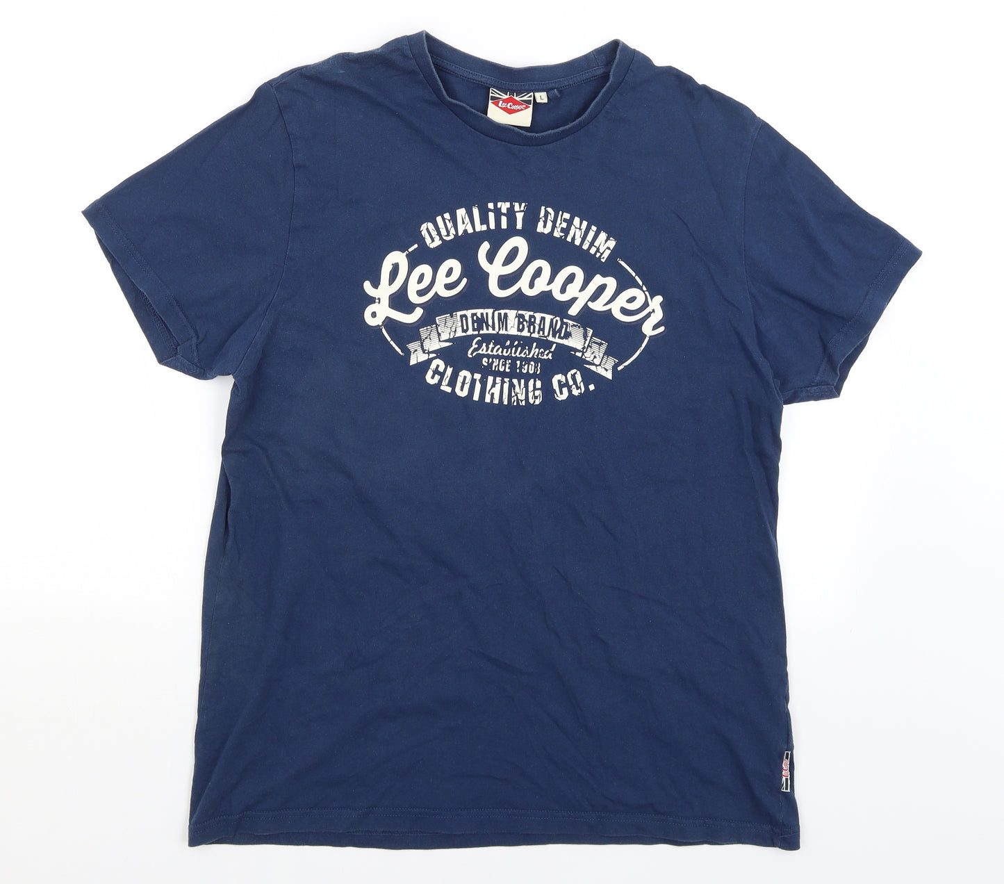 Lee Cooper Mens Blue    T-Shirt Size L