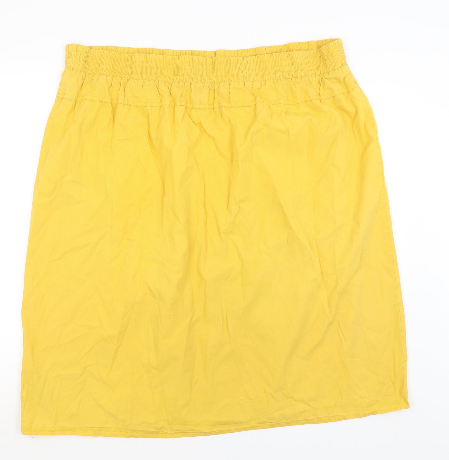 ASOS Womens Yellow   A-Line Skirt Size 18