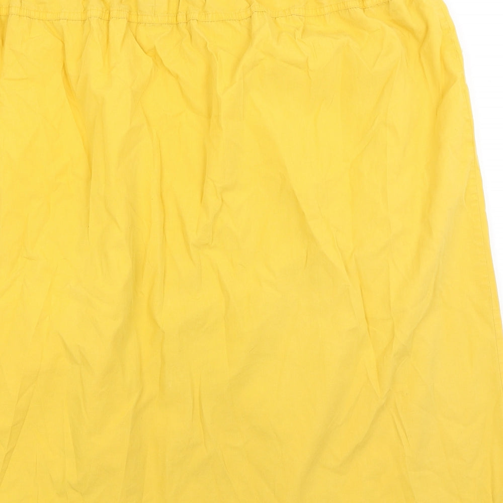 ASOS Womens Yellow   A-Line Skirt Size 18