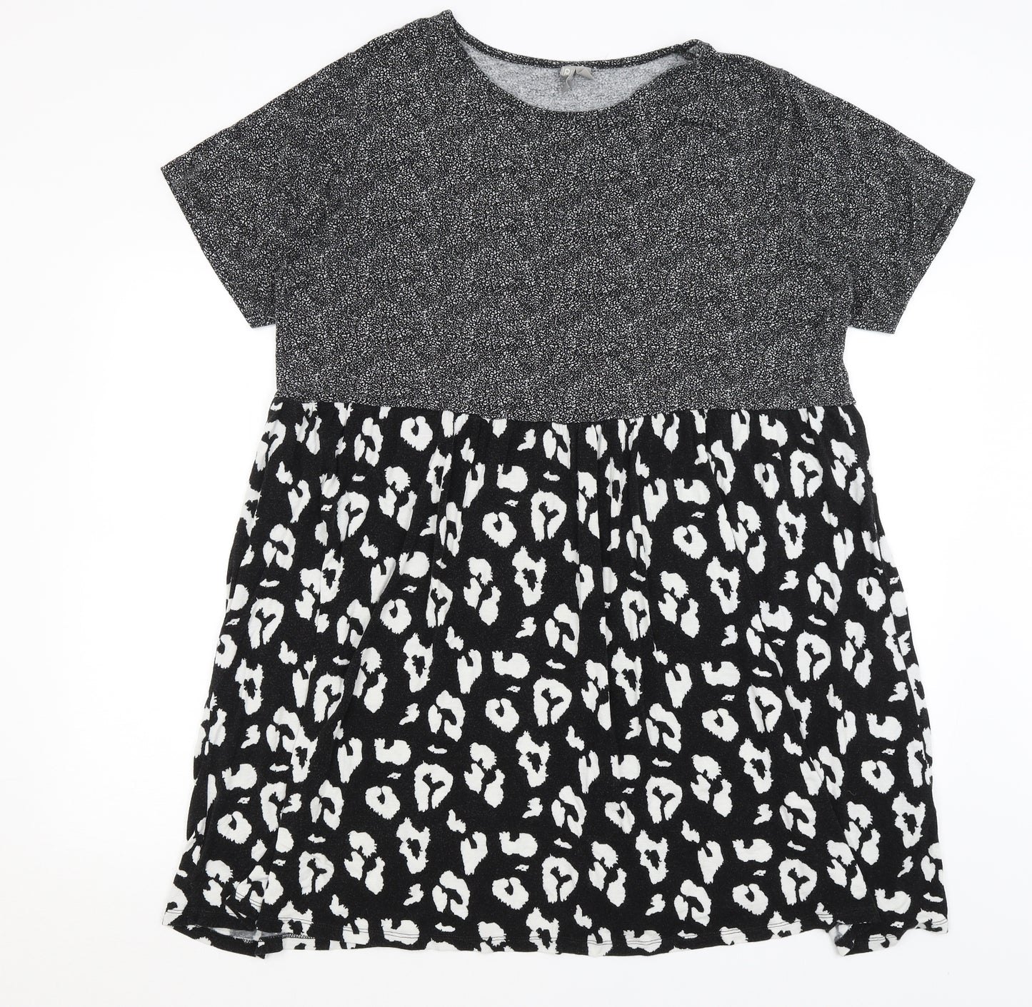 ASOS Womens Grey Animal Print  Fit & Flare  Size 18