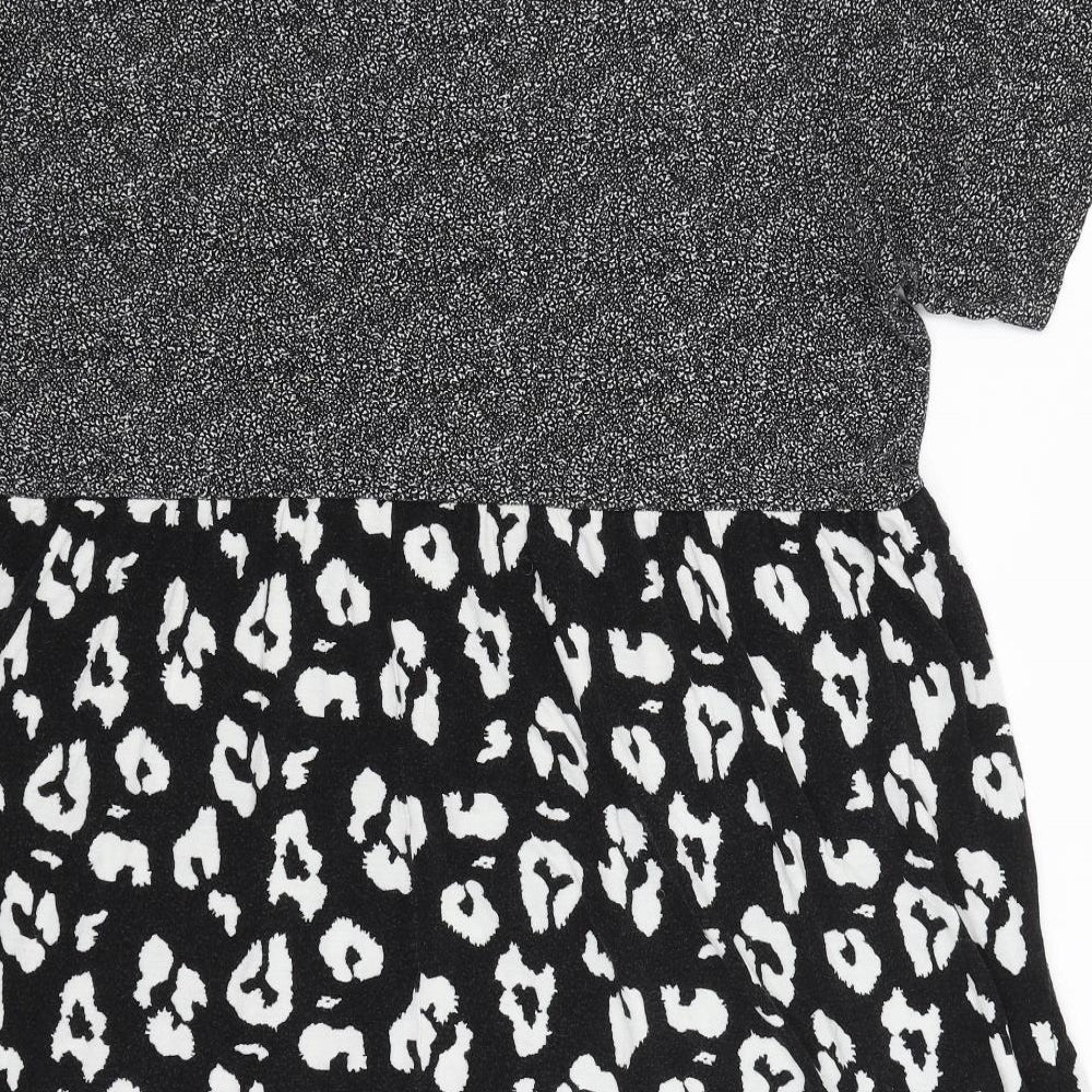 ASOS Womens Grey Animal Print  Fit & Flare  Size 18