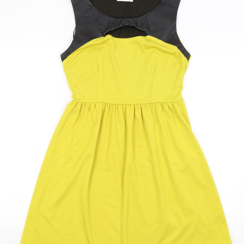 Savida Womens Yellow   Fit & Flare  Size 12