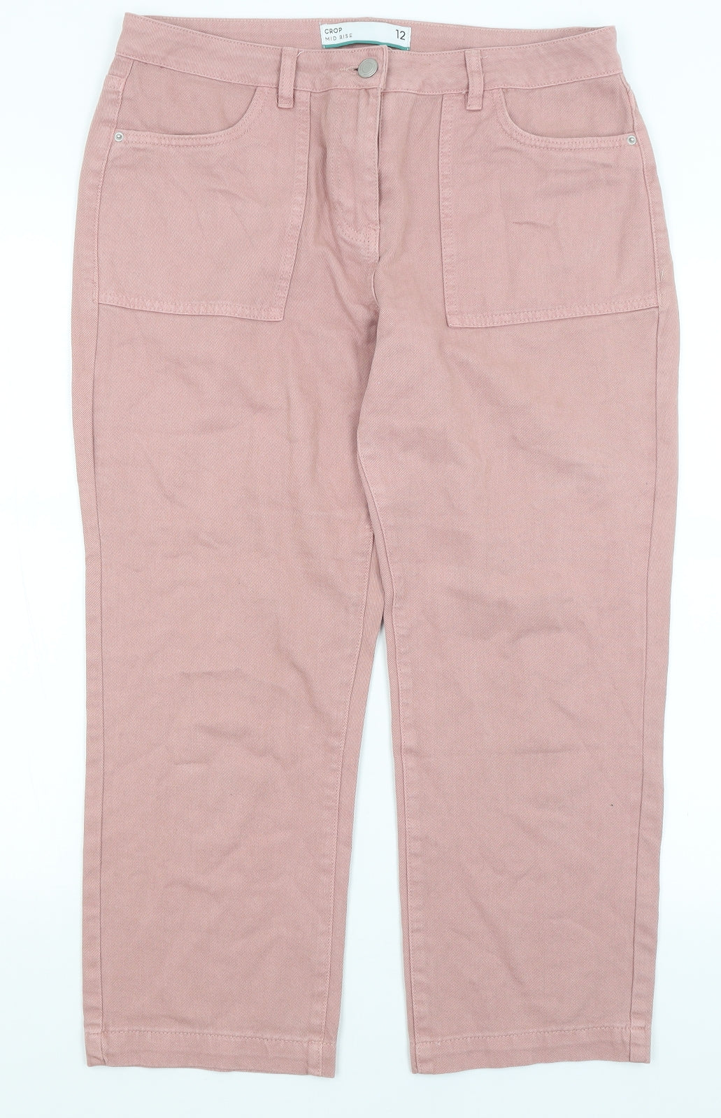 NEXT Womens Pink   Cropped Jeans Size 12 L24.5 in