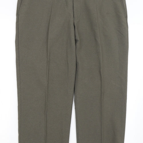 M&S Mens Green   Dress Pants Trousers Size 38 in L26 in