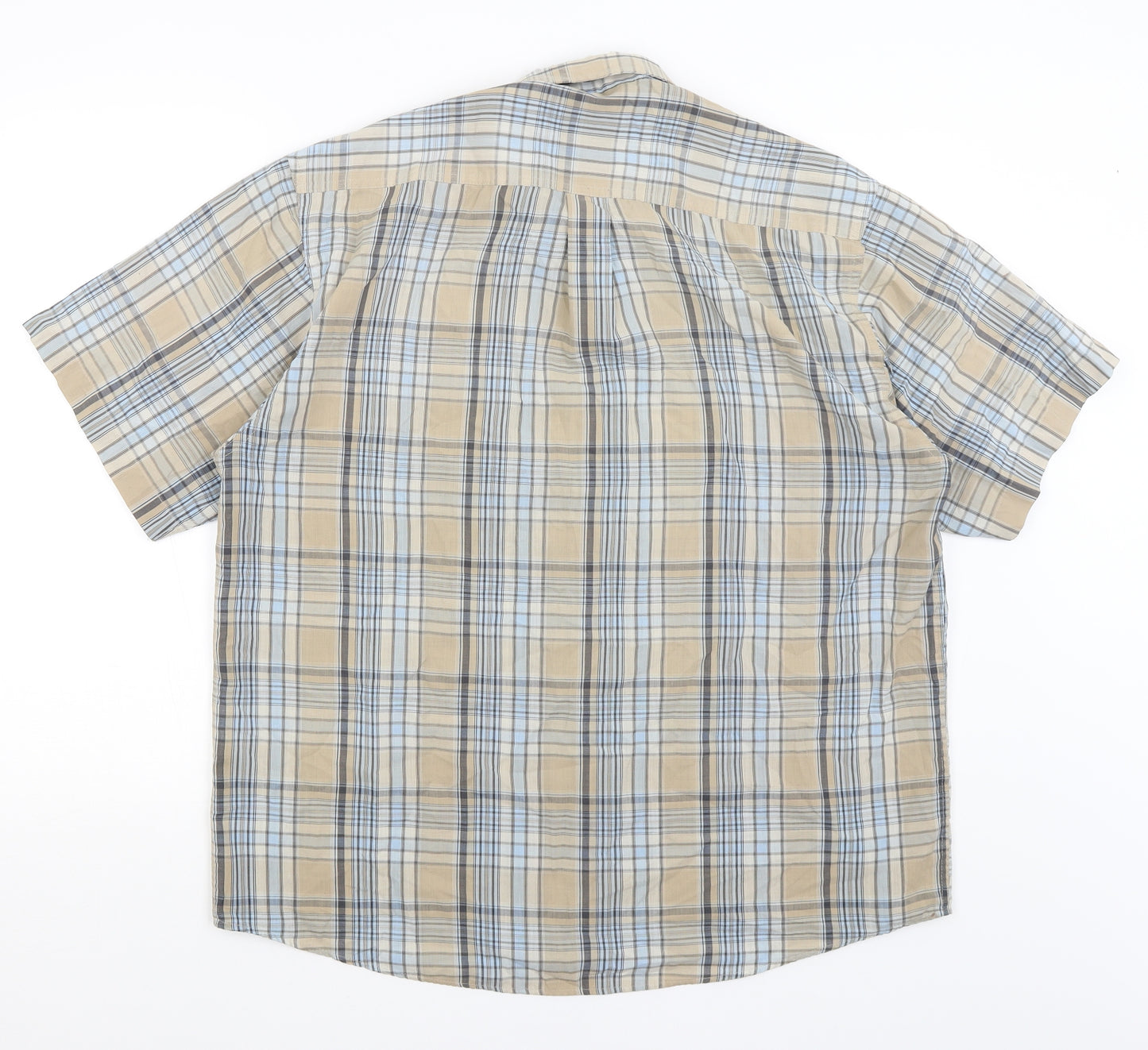 EWM Mens Brown Plaid   Button-Up Size L