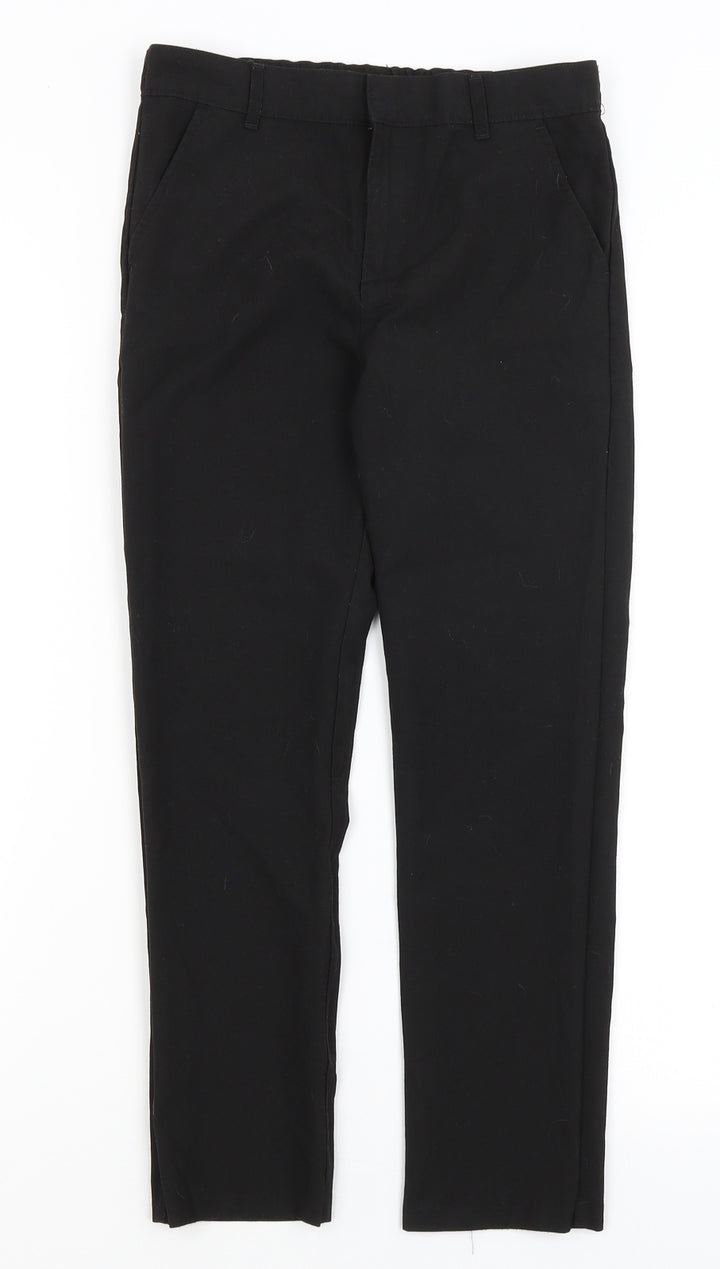 F&F Boys Black Dress Pants Trousers Size 9-10 Years