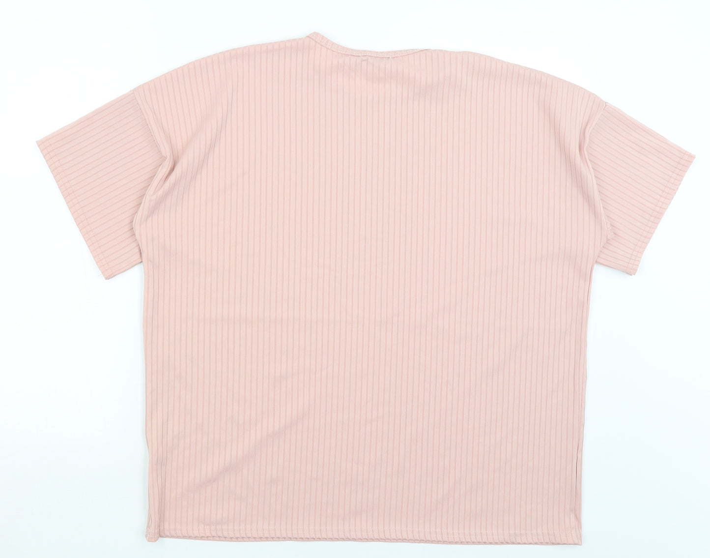 Nasty Gal Womens Pink   Basic T-Shirt Size 12