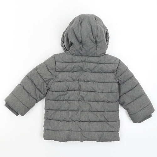 George Baby Grey   Parka Coat Size 12-18 Months