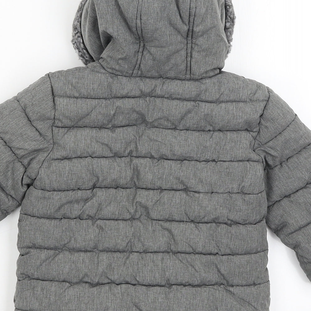 George Baby Grey   Parka Coat Size 12-18 Months