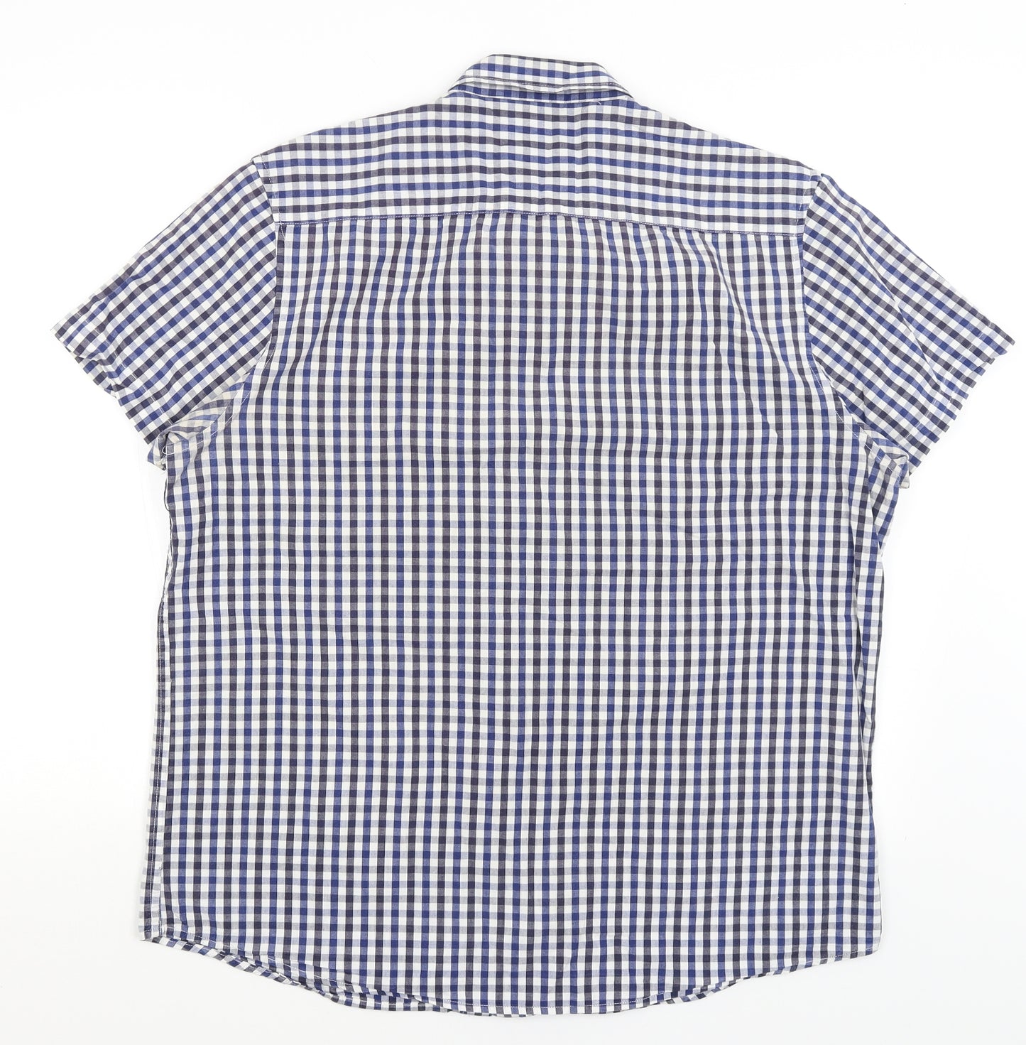 Cedar Wood State Mens Blue Check   Button-Up Size XL