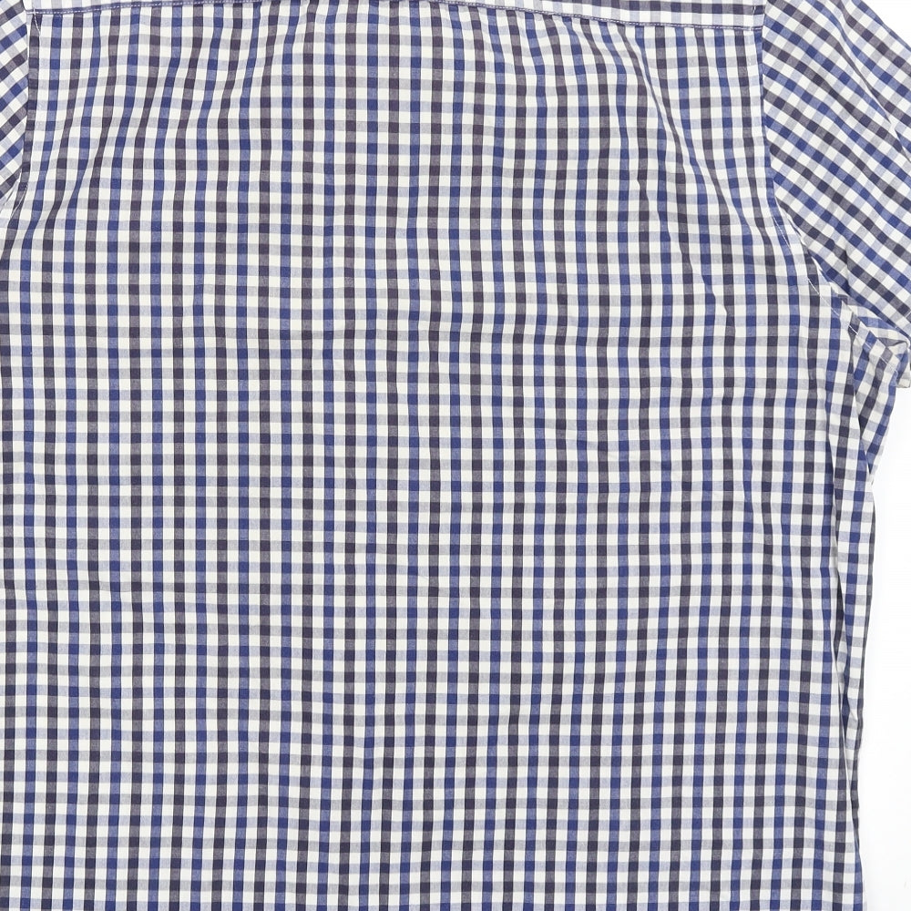 Cedar Wood State Mens Blue Check   Button-Up Size XL