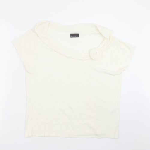 Alex & CO Womens Ivory  Knit Pullover Jumper Size 20