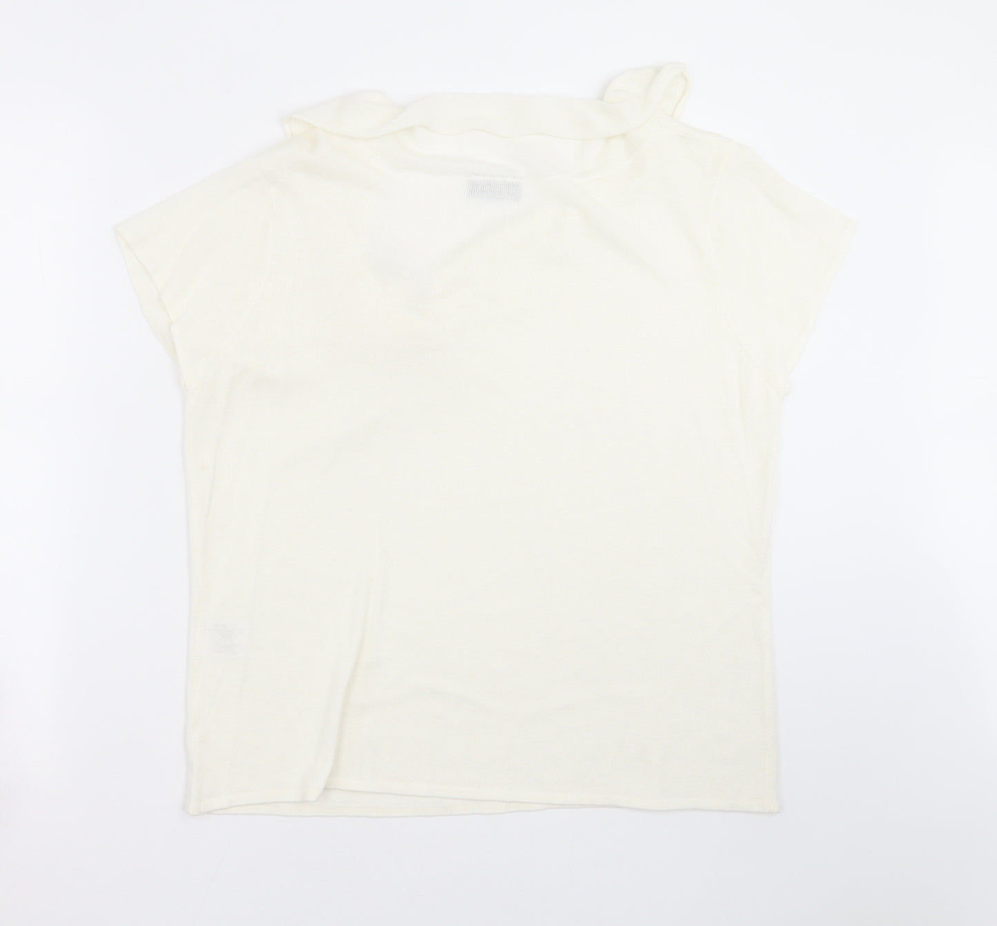 Alex & CO Womens Ivory  Knit Pullover Jumper Size 20