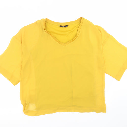 F&F Womens Yellow   Basic Blouse Size 12