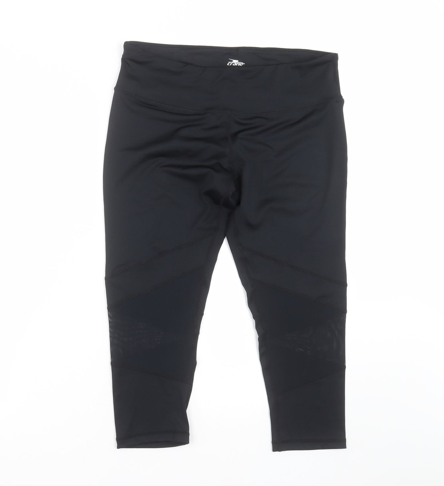 Crane Womens Black   Cropped Leggings Size 12 L21 in