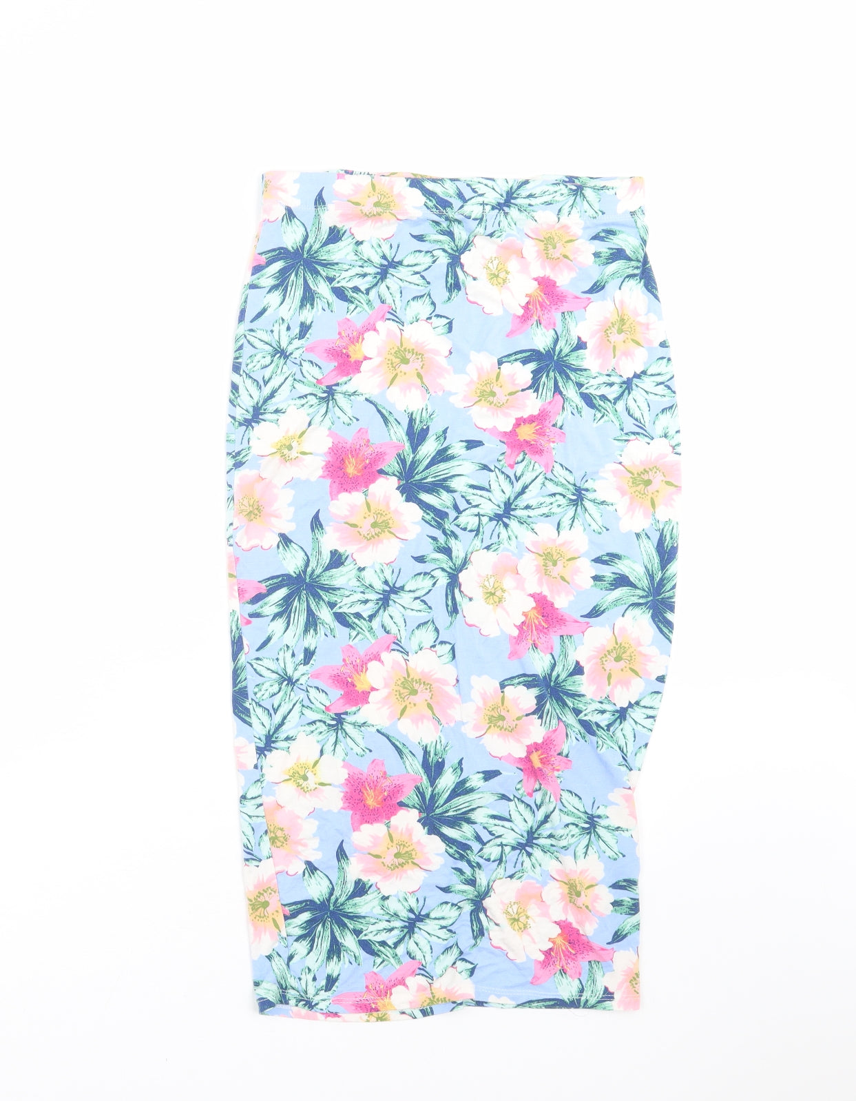 George Womens Blue Floral  Straight & Pencil Skirt Size 12  - bodycon