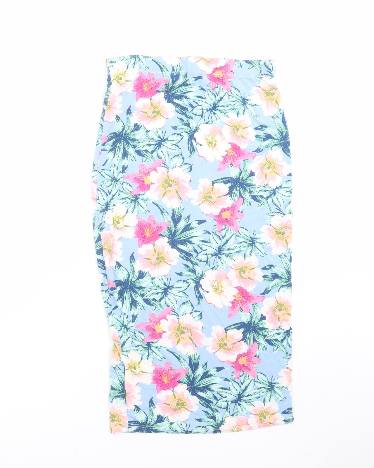 George Womens Blue Floral  Straight & Pencil Skirt Size 12  - bodycon