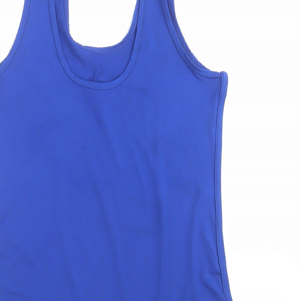 Race at Your Pace Womens Blue   Basic Tank Size L