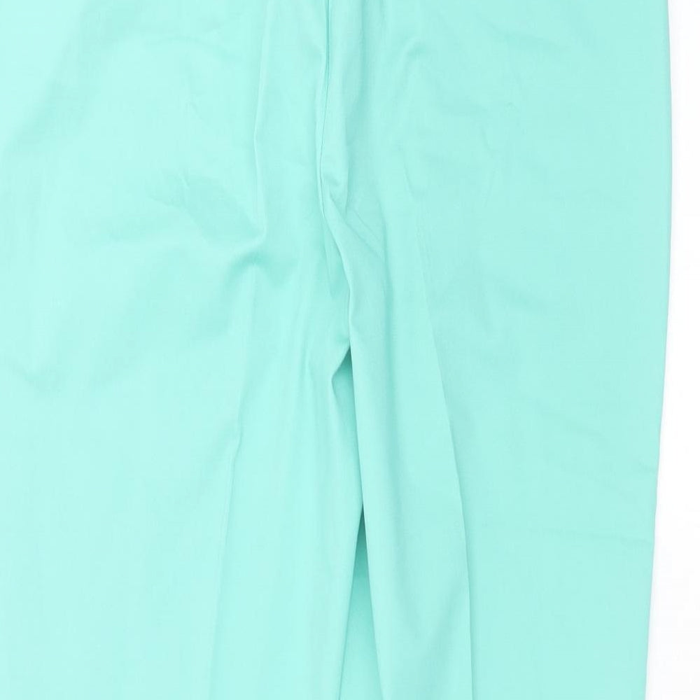 Marks and Spencer Womens Green   Chino Trousers Size 14 L23 in