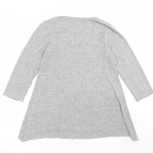 COIN 1804 Womens Grey  Knit Pullover Jumper Size M