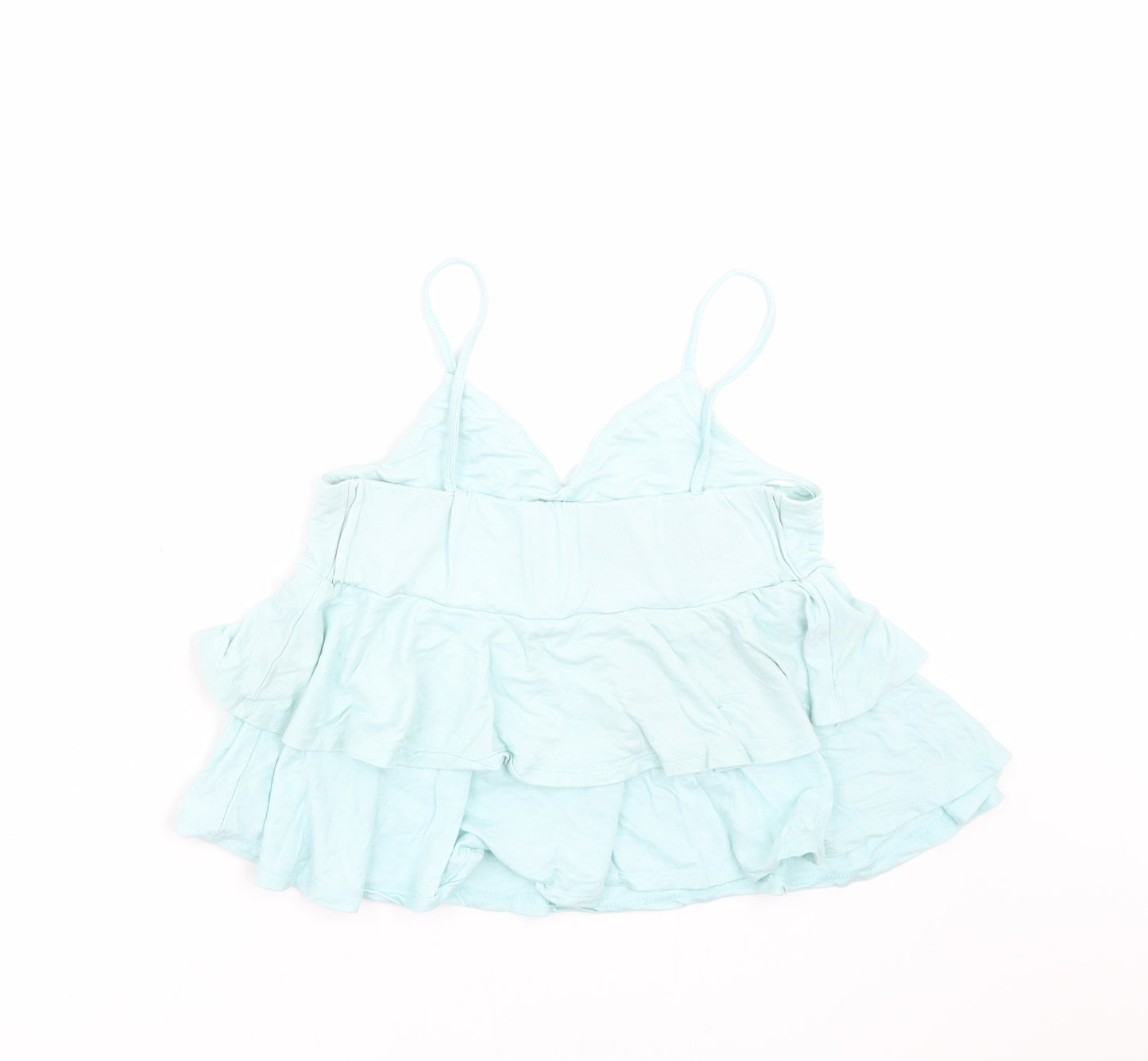Primark Womens Green   Camisole T-Shirt Size 10  - cropped