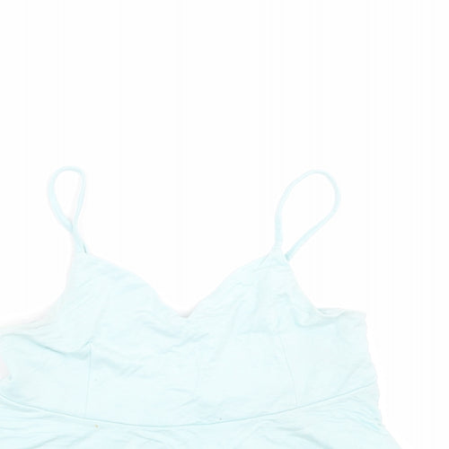 Primark Womens Green   Camisole T-Shirt Size 10  - cropped