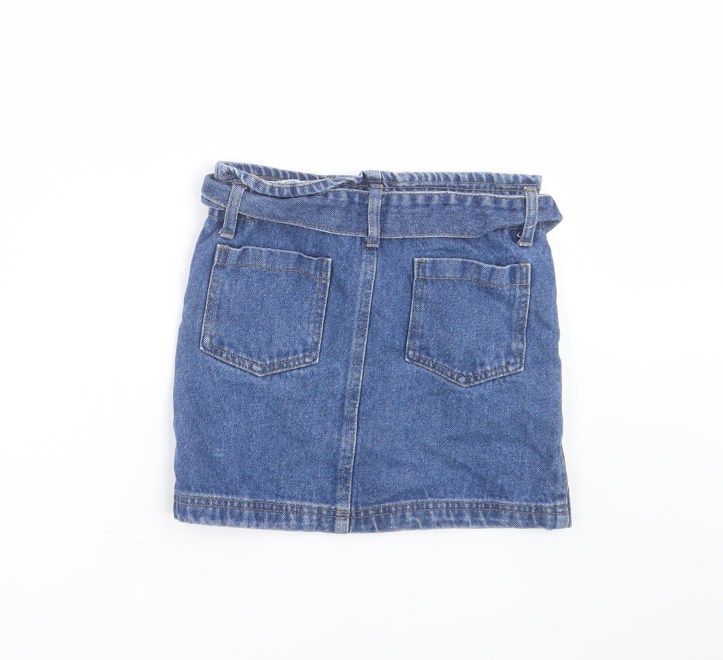Primark Girls Blue  Denim Mini Skirt Size 8-9 Years