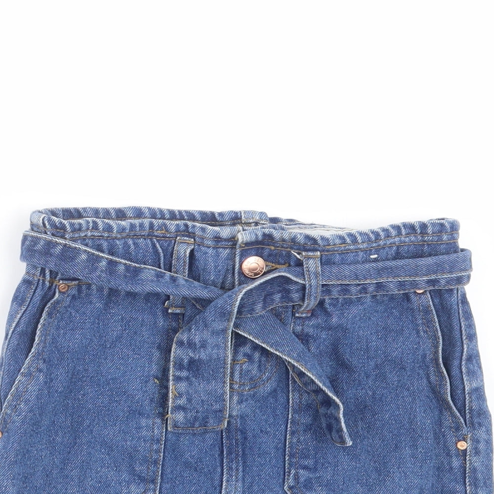 Primark Girls Blue  Denim Mini Skirt Size 8-9 Years