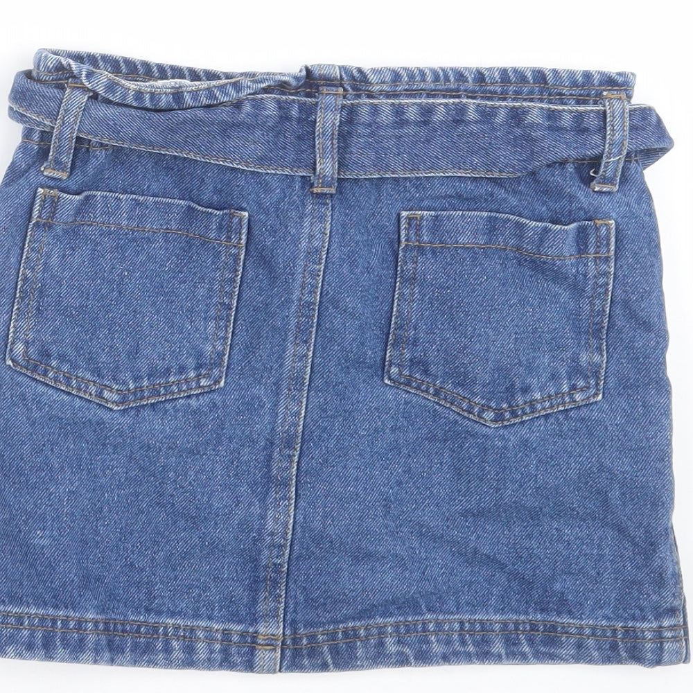 Primark Girls Blue  Denim Mini Skirt Size 8-9 Years