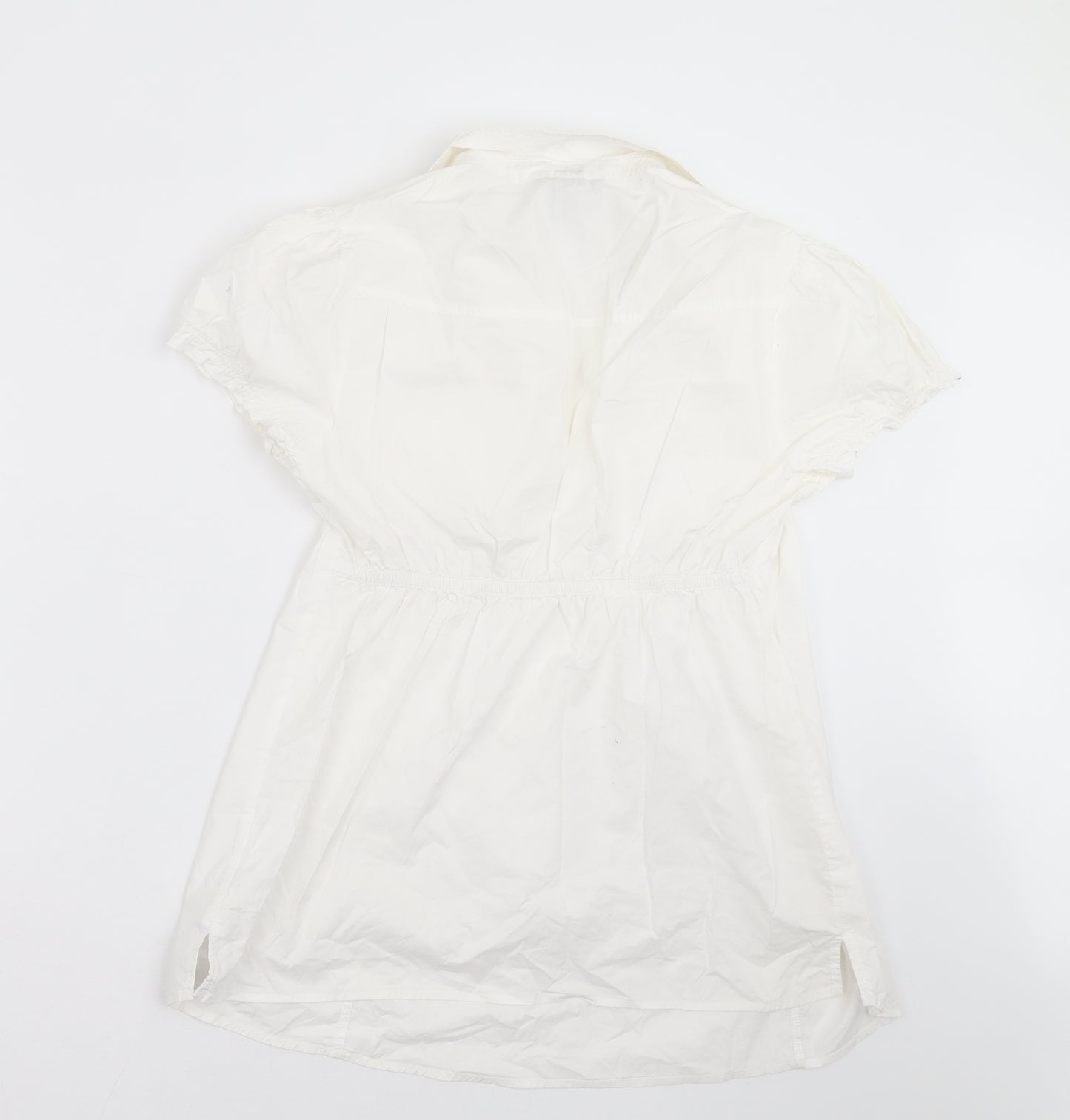 H&M Womens White   Basic Blouse Size M