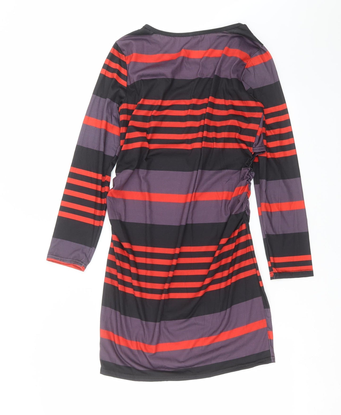 Preworn Womens Black Striped  Shift  Size S