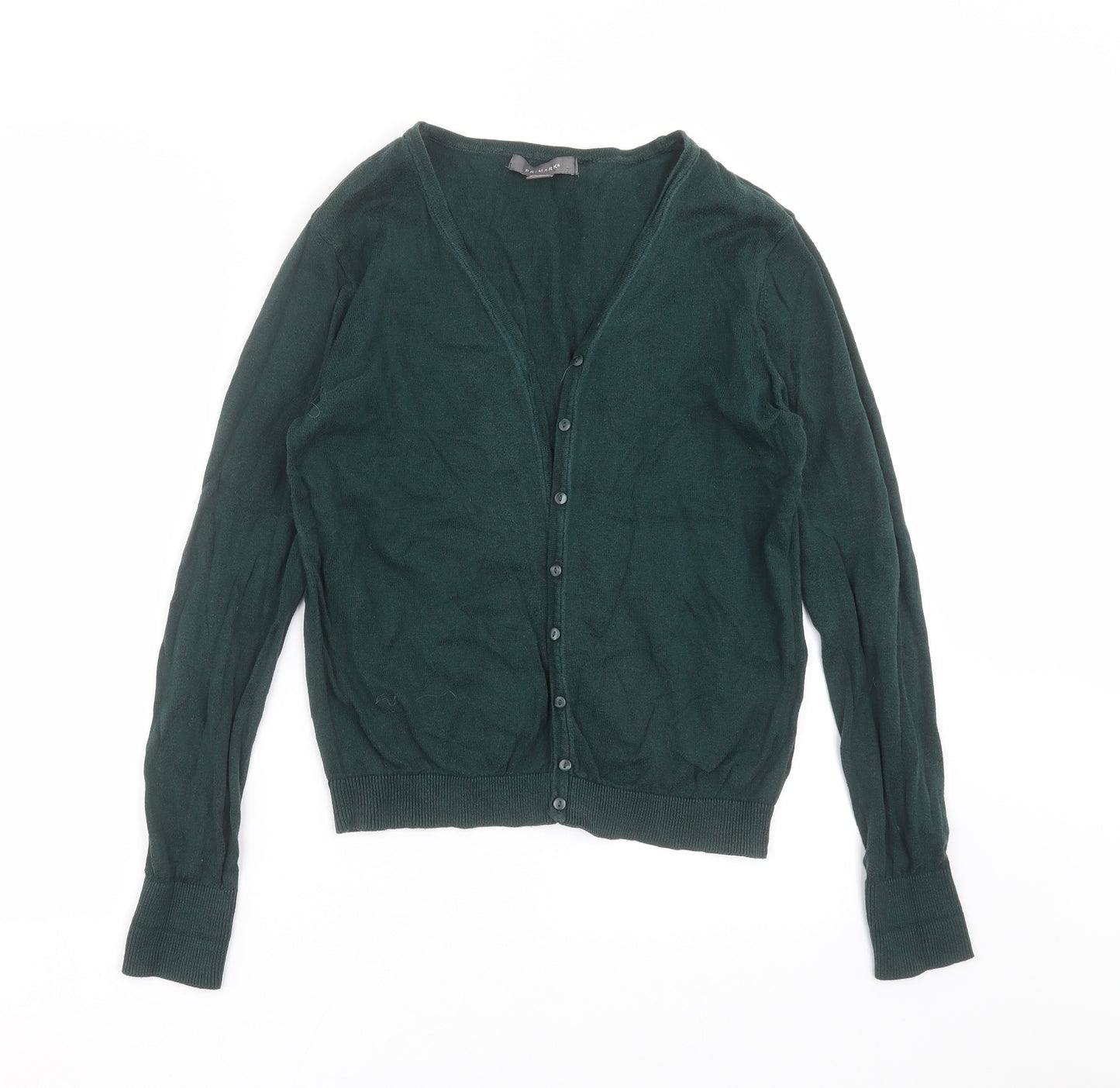 Primark Womens Green  Knit Cardigan Jumper Size M