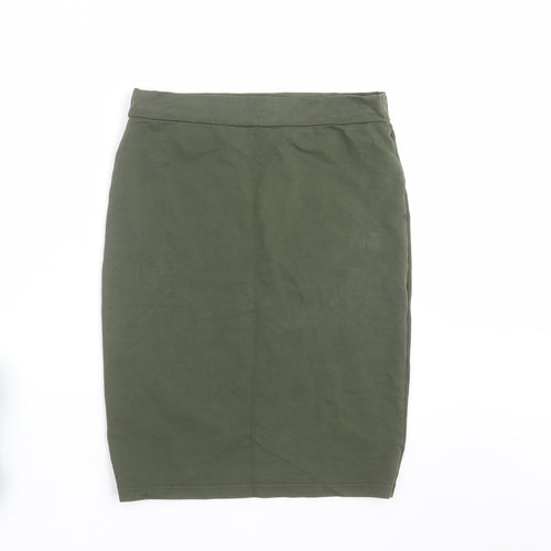 FOREVER 21 Womens Green   Straight & Pencil Skirt Size M