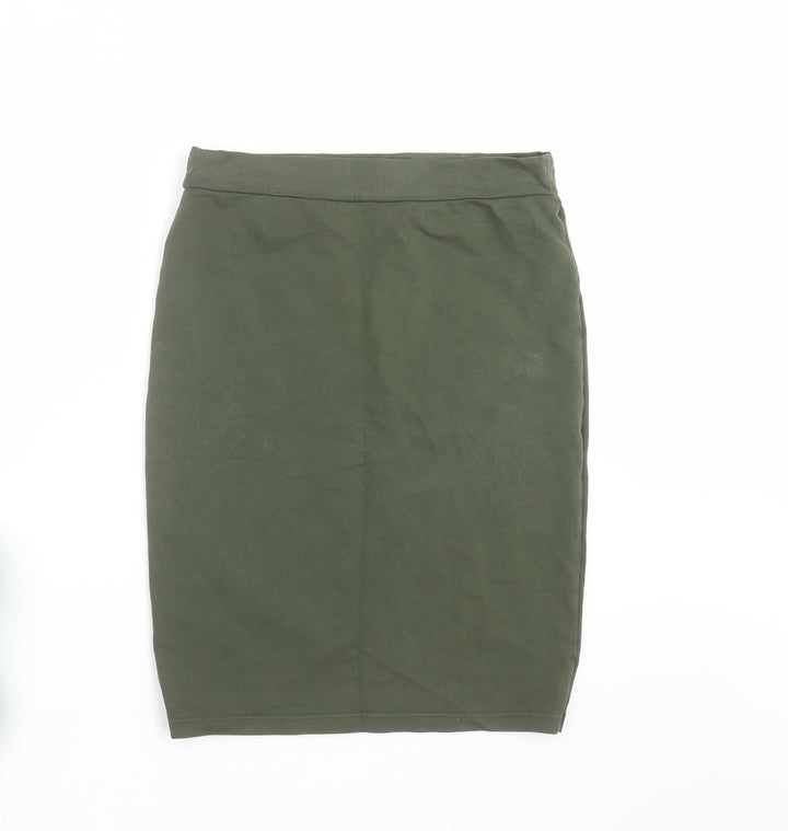 FOREVER 21 Womens Green Straight & Pencil Skirt Size M