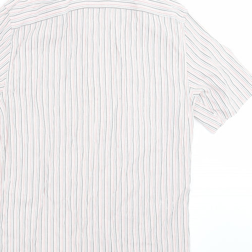 NEXT Mens Pink Striped   Button-Up Size S