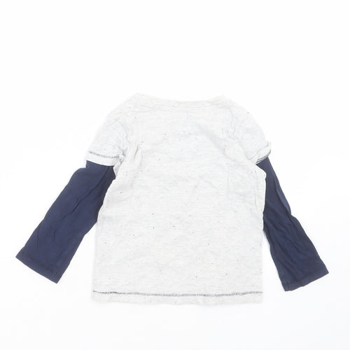 Matalan Boys Grey   Basic T-Shirt Size 18-24 Months  - high flyer
