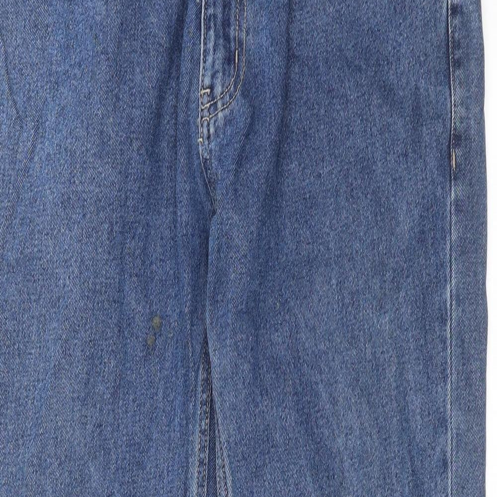 George Mens Blue  Denim Straight Jeans Size 32 in L30 in