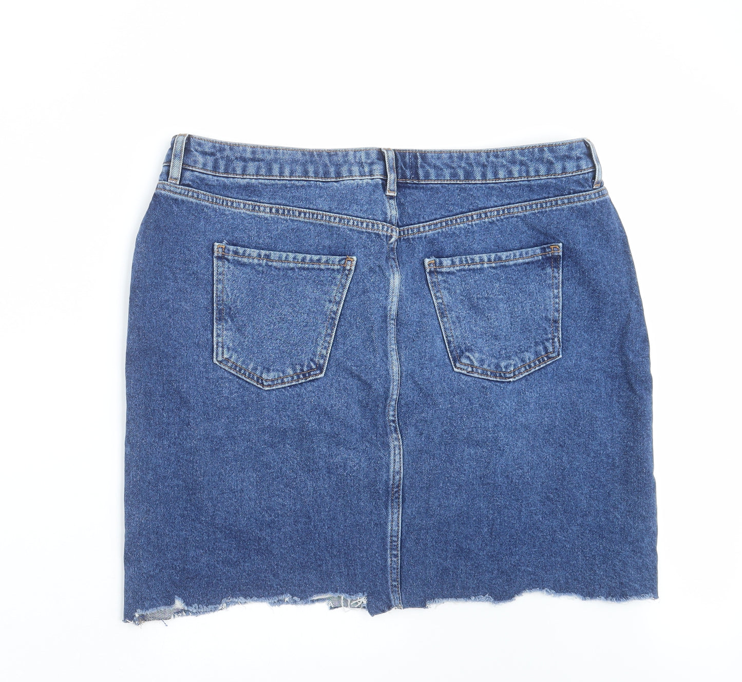 New Look Womens Blue  Denim Straight & Pencil Skirt Size 16