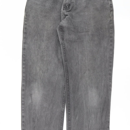 ZANTOS Mens Grey  Denim Straight Jeans Size 32 in L30 in