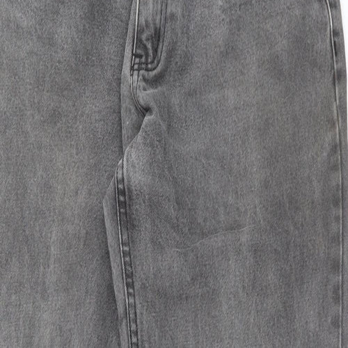 ZANTOS Mens Grey  Denim Straight Jeans Size 32 in L30 in