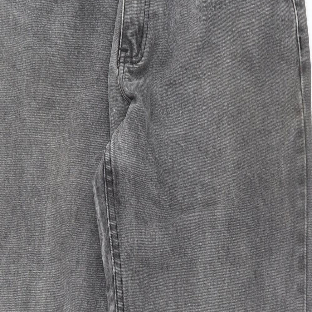 ZANTOS Mens Grey  Denim Straight Jeans Size 32 in L30 in