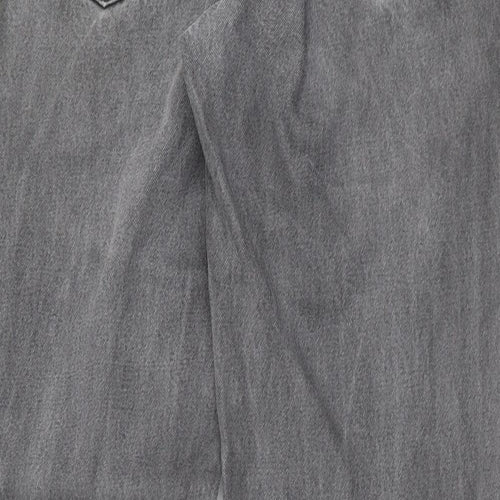 ZANTOS Mens Grey  Denim Straight Jeans Size 32 in L30 in