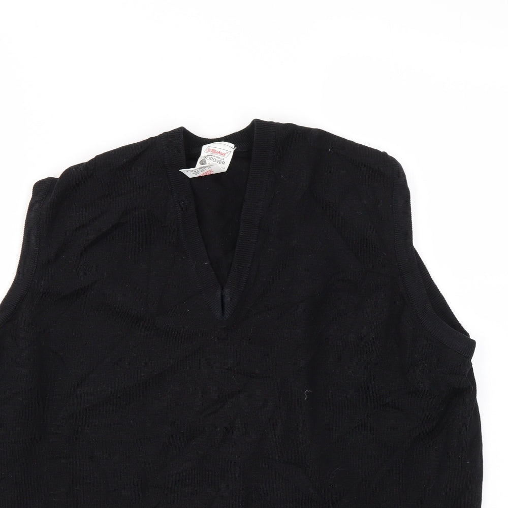 ST MICHEAL  Mens Black   Pullover Sweatshirt Size S