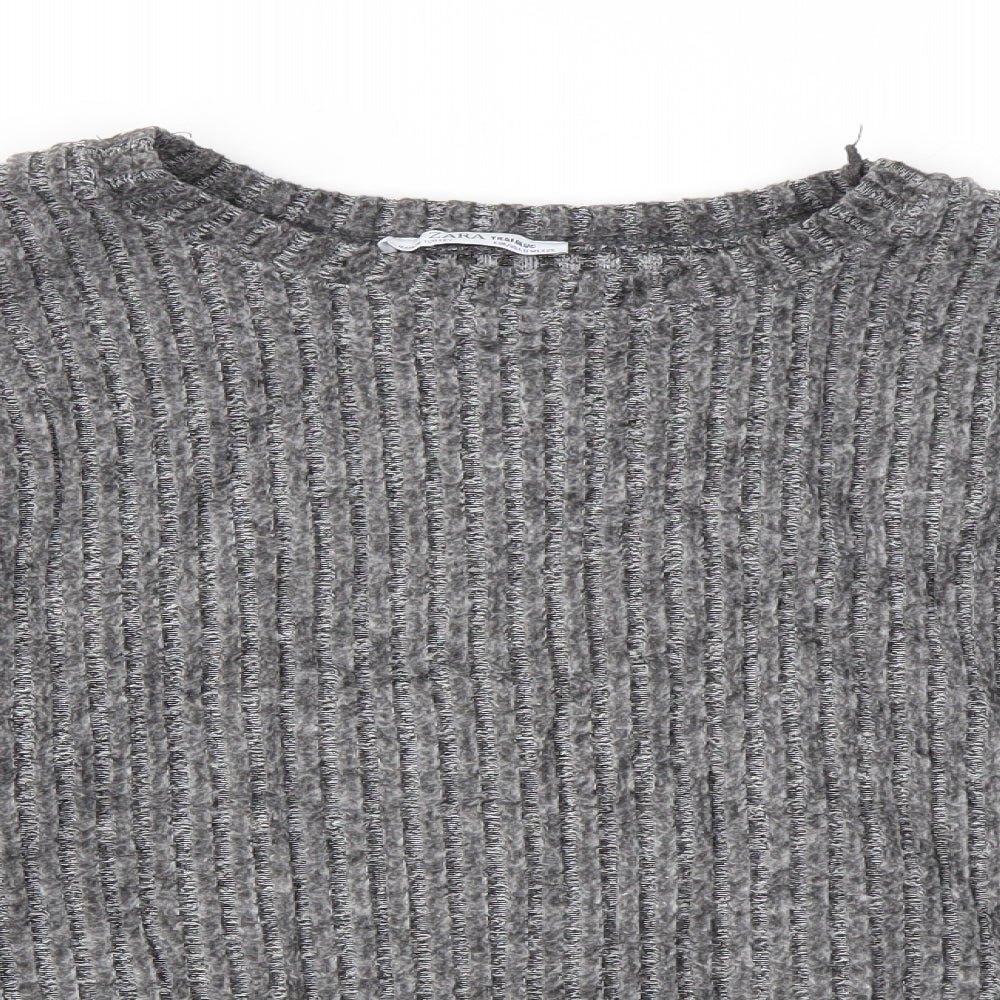 Zara Womens Grey   Pullover Jumper Size S
