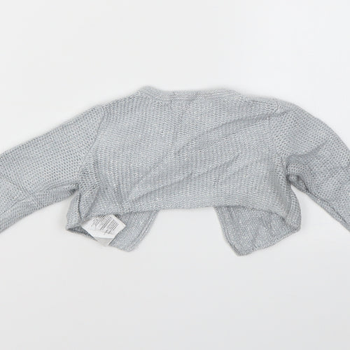 H&M Girls Grey   Cardigan Jumper Size 12-18 Months