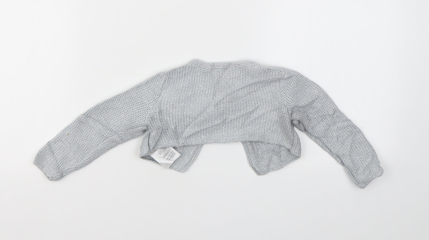 H&M Girls Grey   Cardigan Jumper Size 12-18 Months