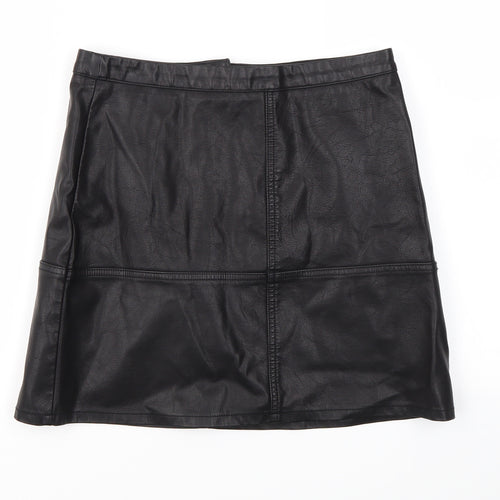 New Look Womens Black   A-Line Skirt Size 10