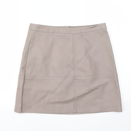 New Look Womens Brown   A-Line Skirt Size 10